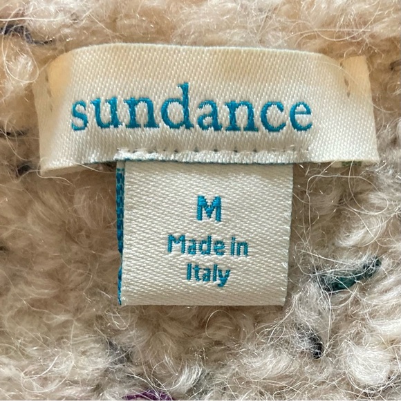 Sundance Acrylic + Alpaca Blend Boucle Knit Sleeveless Shawl Collar Cardigan - Picture 3 of 7